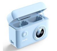 Np-Fz100 Chargeur De Batterie À Affichage Numérique Intelligent Double Usb-C 18 W Pour Sony A7 Iii, A7R V, A7R Iv, Alpha A7C, A9/A9S, A6600, A7R3, Zv-E1, Ilce-1M2, Fx3, Fx30 - Bleu[Z1120]