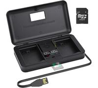 NP-FZ100 Chargeur de Batterie USB Dual Slot avec câble de Type C pour appareils Photo numériques Sony A7III/A7R III/A9/A7R IV/A6600/Alpha 9/9R/A9R