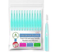 Np-Vital 12 X Interdental Brushes 0.6/0.7/0.8 Mm Or In The Mix-Hygienic Push-Space Tooth Brushing (0.8 Mm Green)