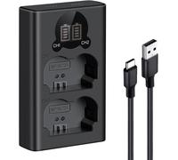 NP-W235 Batterie Chargeur avec Double Emplacement et écran LCD,Chargeur Micro USB et Type-C pour Fujifilm X-T5,X-T4,GFX 100S,X-H2S,GFX 50S II,VG-XT4