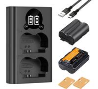 NP-W235 Batteries de Rechange,Chargeur Double Intelligent USB avec Écran LCD,2 Batteries de Remplacement Compatible avec Fujifilm X-T5, X-T4, GFX 100S, X-H2S GFX 50S II, VG-XT4