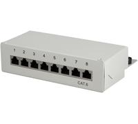 NP0016A baie de branchements-baies de branchements (8x RJ-45,Cat6,Gris,ISO/IEC 11801 ¿)