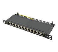 LogiLink Panneau de brassage 10' Cat.6A, 12 ports, noir G