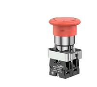 NP2 Flat Button Mushroom Head Button Switch Xb2 Knob Starts Emergency Stop Ba31 Self Reset Self-locking Button With Light AUOQKQUT(NP2-BS544)