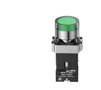 NP2 Flat Button Mushroom Head Button Switch Xb2 Knob Starts Emergency Stop Ba31 Self Reset Self-locking Button With Light BIANMTSW(NP2-BW3361 24V)