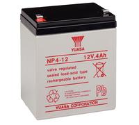 NP4-12 Batterie au plomb Yuasa NP4-12 avec 12 Volt et 4Ah, contact Faston 4,8mm