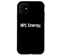 NPC Energy Meme Humor AI Brain Dead Gamer Retro Tee Classic! Coque pour iPhone 11