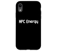 NPC Energy Meme Humor AI Brain Dead Gamer Retro Tee Classic! Coque pour iPhone XR