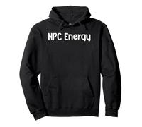 NPC Energy Meme Humor AI Brain Dead Gamer Retro Tee Classic! Sweat à Capuche