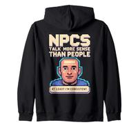 NPC Logic Better Than People Gamer Graphic Sweat à Capuche