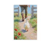 NPEJLCIGH Décoration murale moderne à suspendre Motif canard suivant son propriétaire 20 x 30 cm