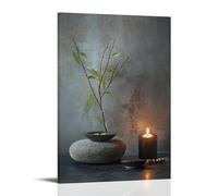 NPEJLCIGH Poster artistique zen nature morte pour salles spirituelles et relaxantes - Décoration murale moderne à suspendre - 30 x 45 cm