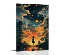 NPEJLCIGH Poster d'anime - Le voyage radieux de Hikari - Un conte de lumière et d'ombre - Décoration murale moderne à suspendre - Impression murale artistique - 50 x 75 cm
