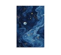 NPEJLCIGH Tapisserie céleste - Une danse cosmique des constellations en bleu nuit - Décoration murale moderne à suspendre - Impression murale artistique 40 x 60 cm