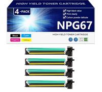 NPG67 Bateau Compatible avec Puce pour Canon ImageRUNNER IR C3020 C3320 C3325 C3330 C3520 C3525 C3530 C3020i C3520i Imprimantes, Haute Capacité 100000 Pages,BCMY-1 Pack