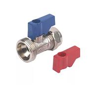 NPH Connecteur de valve de robinet droit pour machine à laver et lave-vaisselle, 15 mm x 1,9 cm, argenté