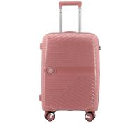 NPLE Trolley Cabina, pour Ryanair, fermeture TSA, Rose Gold, Polypropylène, 55 x 40 x 20 cm, 2,70 kg, 4 roues doubles, compartiments multiples