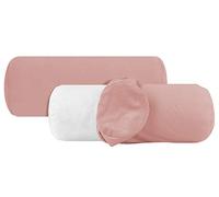 npluseins 1331.1812 Lot de 2 Housses de Coussin en Coton, Vieux Rose, ca. 40 x 15 cm