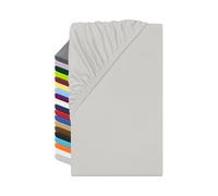 npluseins 1519.2192 Drap-housse en microfibre - Respirant et convient aux personnes allergiques - 80-90 x 190 cm - Argenté