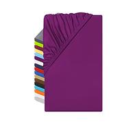 Npluseins 1519.2192 Drap-housse en microfibre respirant et hypoallergénique, Microfibre, 100 % polyester., lilas, ca. 120 x 200 cm
