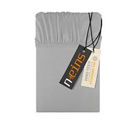 Npluseins Drap Housse 140x200 à 160x200 en Jersey 100% Coton - Linge de lit Doux, Respirant et résistant - certifié Oeko-TEX - Disponible en 22 Couleurs et 6 Tailles, Argent