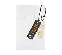 Npluseins Drap Housse 180x200 à 200x200 en Jersey 100% Coton - Linge de lit Doux, Respirant et résistant - certifié Oeko-TEX - Disponible en 22 Couleurs et 6 Tailles, Blanc