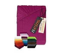 Npluseins Drap Housse 70x140 cm, Drap Housse Coton, 100% Doux, 159.192, Nombreuses Couleurs et Tailles Disponibles - Rose