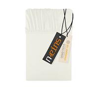Npluseins Drap Housse 90x200 à 100x200 en Jersey 100% Coton - Linge de lit Doux, Respirant et résistant - certifié Oeko-TEX - Disponible en 22 Couleurs et 6 Tailles, Blanc Naturel