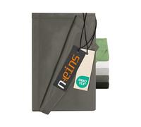 npluseins Drap-Housse sans élastique - Ultra-Doux et Moelleux - Drap pour lit, Camping-Car, Couverture de Camping, Couverture de Voyage Ultra-légère - Drap 1628.2375, 240 x 275 cm, Anthracite