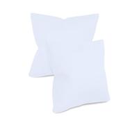 Npluseins Housse Coussin 40x40 Unie - Lot de 2 Housse de Coussin 40x40 Coton pour Decoration Maison Moderne, Design Discret 1154.1498, Blanc