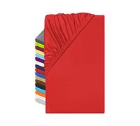 npluseins Housse de Couette en Microfibre - Respirante et Convient aux Personnes Allergiques 1519.2192, Microfibre, 100% polyester., rouge, env. 120 x 200 cm