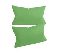 Npluseins Housse de Coussin 30x50 Unie - Lot de 2 Housse Coussin 30x50 Coton pour Decoration Maison Moderne, Design Discret 1154.1498, Vert