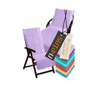npluseins Housse de Protection pour transat ou Chaise de Jardin - éponge 1593.2317, Chaise 60 x 130 cm, Lilas