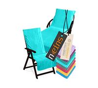 npluseins Housse de Protection pour transat ou Chaise de Jardin - éponge 1593.2317, Chaise 60 x 130 cm, Turquoise