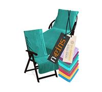 npluseins Housse de Protection pour transat ou Chaise de Jardin - éponge 1593.2317, transat 70 x 200 cm, pétrole