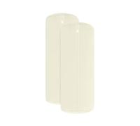 Npluseins Lot de 2 Housses de traversin en Jersey - Housse Unie 1389.1908, 40 x 15 cm, Naturel