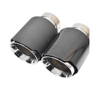 NPNGLCKCVF 1 Embout Tuyau Échappement Voiture En Acier Inoxydable Silencieux Biseauté(51-101 mm brillant)