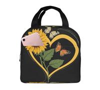 NPOREJKNGF Blessed to Be Called Nana Sac à déjeuner avec motif tournesol - Sac isotherme léger pour le stockage des aliments, poche avant de 20,3 x 12,7 cm, sac multi-usage pour le travail
