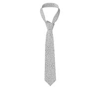 NPOREJKNGF Cravate élégante à pois noirs et blancs en polyester pour les affaires, les mariages, les fêtes, au quotidien pour la fête des pères, Noël, Thanksgiving, le Nouvel An, Noir , taille unique