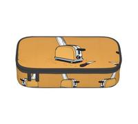 NPOREJKNGF Jolie trousse à crayons avec motif imprimé en forme de tronçonneuse en tissu Oxford durable pour l'école, le bureau et les voyages, Noir , Taille unique, Organiseur de sac