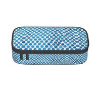 NPOREJKNGF Trousse à crayons motif écailles de sirène dorée avec motif imprimé - Tissu Oxford durable multifonction pour l'école, le bureau et les voyages, Noir , Taille unique, Organiseur de sac
