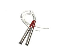 NPQRKJYH Cartouche chauffante 10mm 180~300mm 110V/220V/380V, 2 pièces, 600/620/690/800/950W, Tube chauffant à une extrémité, élément de résistance 304SUS(110V,304SUS 690W 10x220mm)