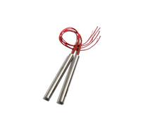 NPQRKJYH Cartouche chauffante 18mm 80~150mm AC110V/220V/380V, 2 pièces, 350/380/400/550/700W, Tube chauffant à une extrémité, élément de résistance SUS(220V,201SUS 400W 18x100mm)
