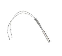 NPQRKJYH Cartouche chauffante en acier inoxydable, 16x80mm /0.63x3.15 ", 320W/400W/520W, éléments chauffants à une extrémité, accessoires d'étanchéité, 10 pièces/lot(110V-SUS304 16x80mm 400W)