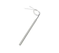 NPQRKJYH Cartouche chauffante en céramique, Tube chauffant en acier inoxydable, 10x200mm, taille de tuyau 500W/620W/800W, 2 pièces(220V,201SUS 500W 10x200mm)