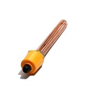 NPQRKJYH Élément chauffant à eau en cuivre DN32 (41mm) DN40(47mm) DN50(58mm) 110V/220V 3/4, 5/6/9/12KW, résistance de chauffage tubulaire, 1 pièce(DN40 47mm-220V-3KW 195mmL)