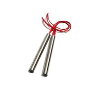 NPQRKJYH Tube chauffant électrique cylindrique SUS, 2 pièces, 14mm, 80~150mm, chauffage à une extrémité, 110/220/380V, moule électrique 280/290/350/420/550W(220V,201SUS 280W 14x80mm)