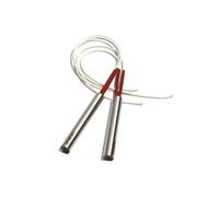 NPQRKJYH Tuyau de chauffage électrique cylindrique, 2 pièces, 12mm, 180~300mm, chauffage tubulaire, tige SUS à une extrémité, 110/220/380V, 680/750/820/950/1150W(220V,304SS 1150W 12x300mm)