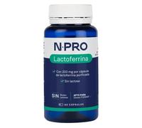 NPro SALUD INTESTINAL Lactoferrine 60 Capsules - Purifiée sans lactose - Rétablit la barrière intestinale et renforce le système immunitaire