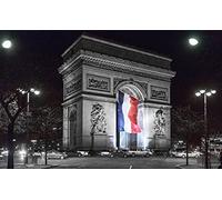NPRZM Arc de Triomphe Paris France Monument DIY 5D Diamant Peinture par Numéro Kits Uniques Décoration Murale Maison 40x40CM